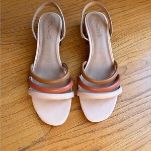 Madewell Addie Slingback Leather Sandals | 9.5